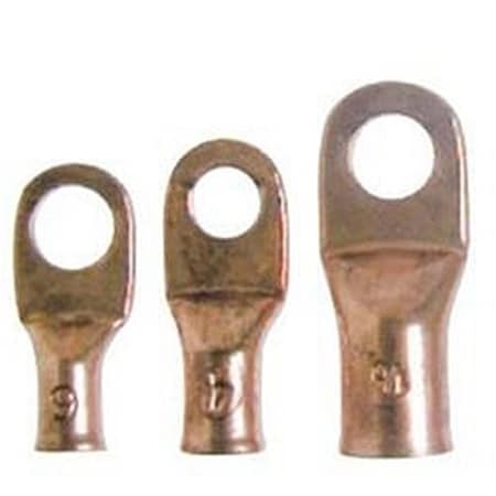 East Penn 0.37 in. Battery Cable Stud Copper Lug, 2 Gauge, 2PK E6B-544